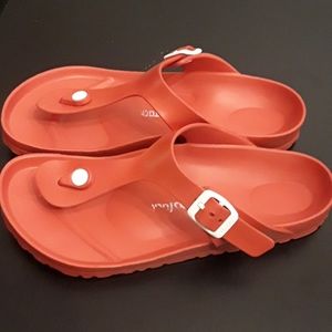 Red Birkenstock Gizeh Eva